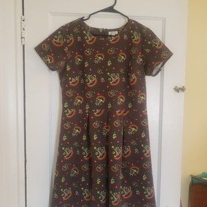 Matilda Jane Brown Paisley Dress sz L